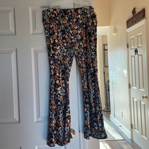 Floral Wide-leg Hippie Leggings Size 3X